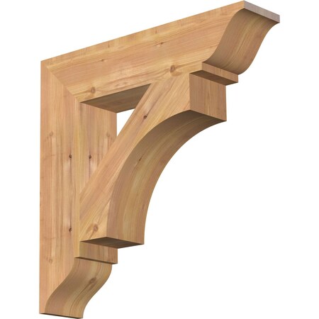 Westlake Traditional Smooth Bracket, Western Red Cedar, 5 1/2"W x 26"D x 26"H